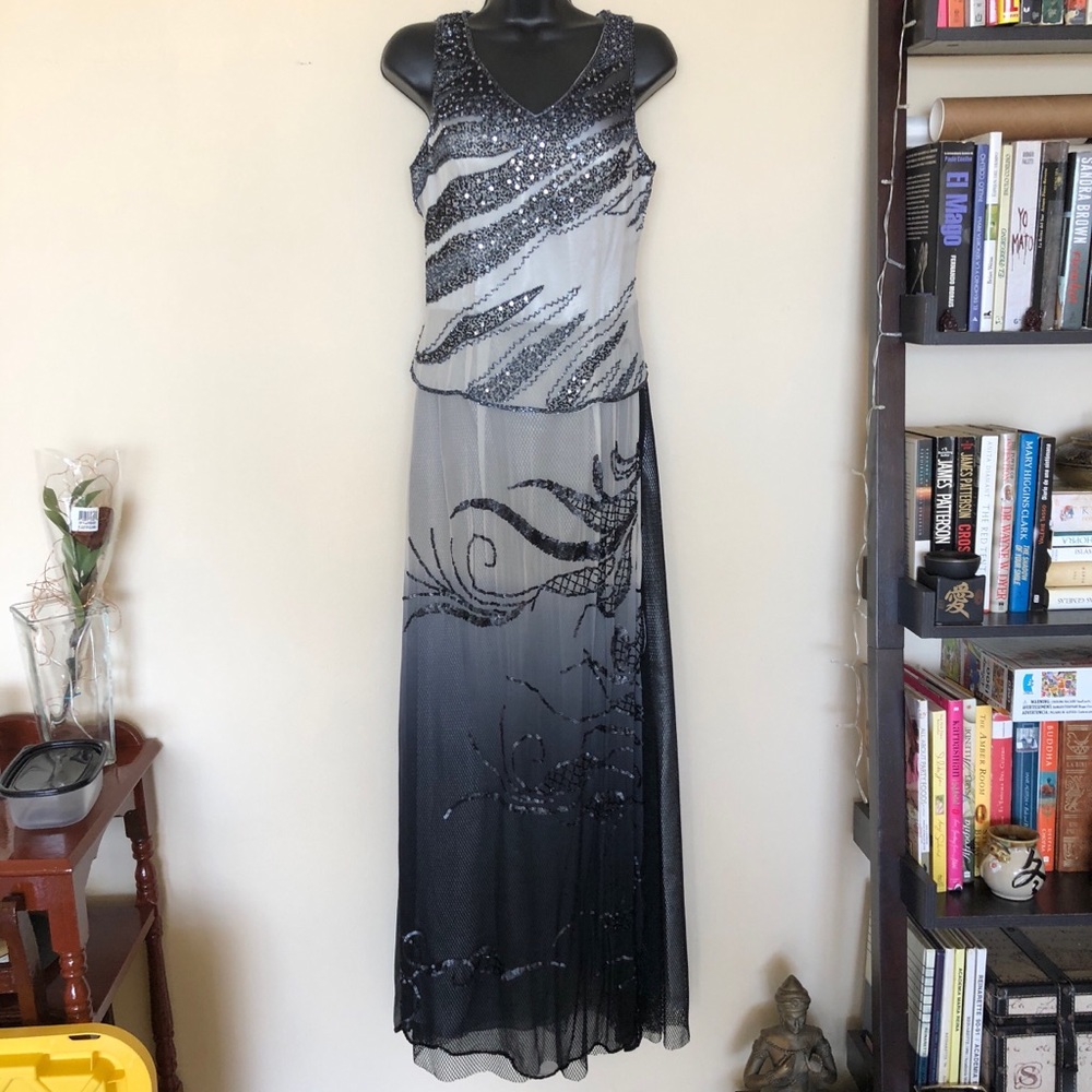 🌺 CICCI Long Maxi Formal Dress w/ Beads